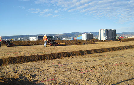 Photo 3. Trenching in substation