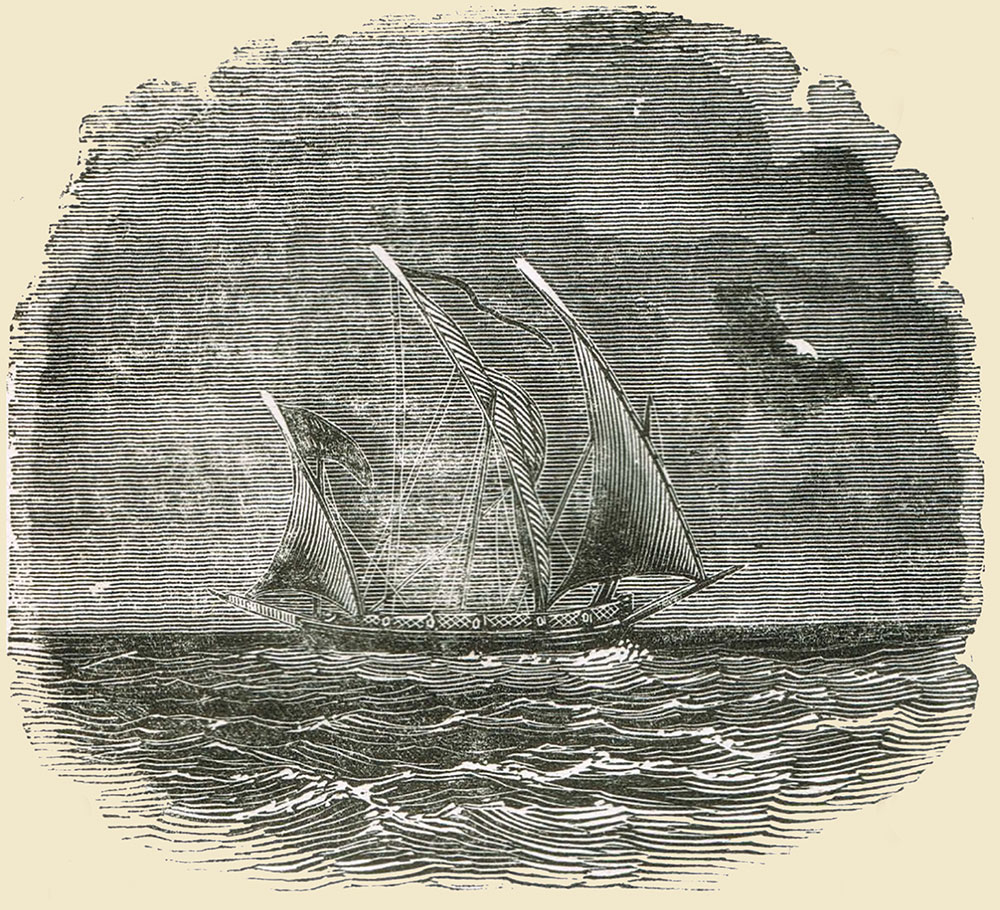 St. Elmo’s Fire on the masts of a tall sailing vessel (Reference: H. Ince, The Wonders of the World, May 18, 1839)