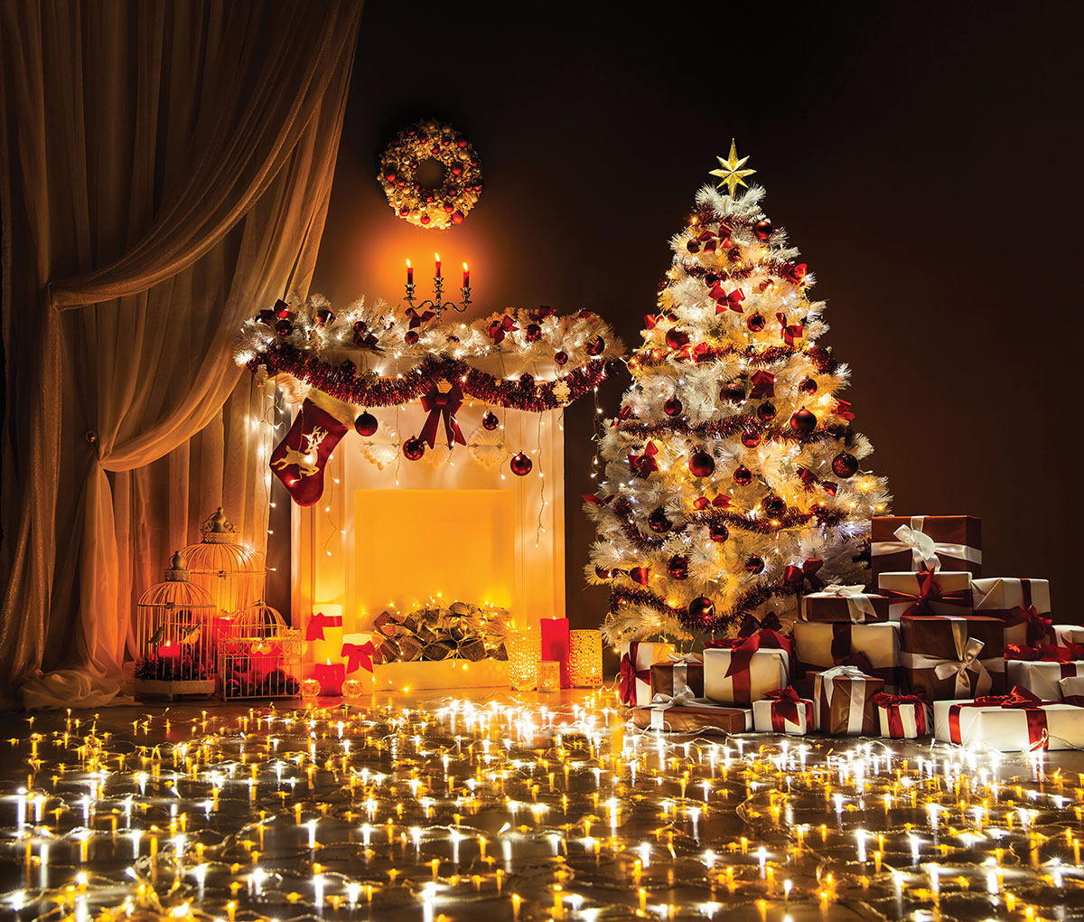 Reducing the fire hazard of pre-lit artificial Christmas trees