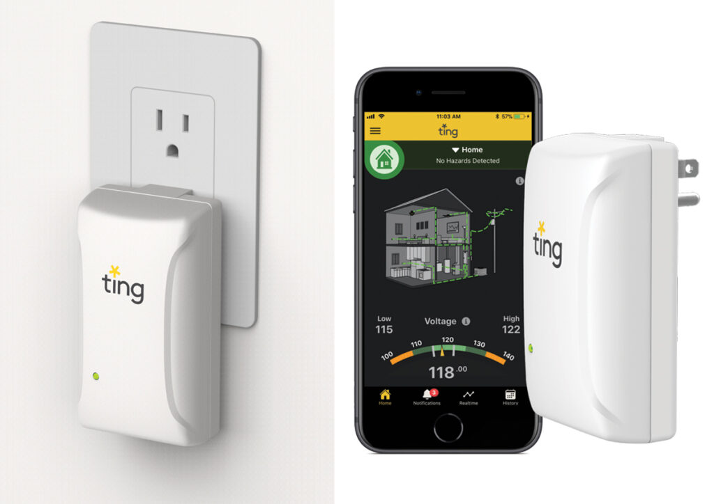 Figure 3. Example of Whole Home Electronic Failure Monitoring Device. Courtesy of Whisker Labs