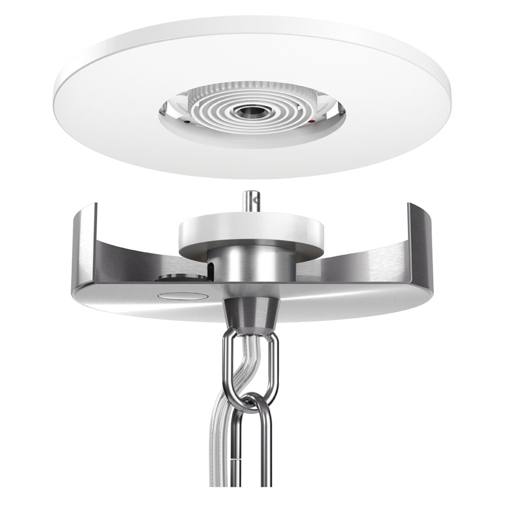 Figure 4. Weight Supporting Ceiling Receptacle (WSCR) with attachment fitting (plug and play). Courtesy of Sky Technologies.