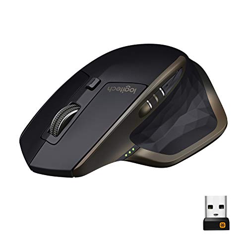 Logitech MX Master Wireless Mouse – High-precision Sensor, Speed-Adaptive Scroll Wheel, Easy-Switch up to 3 Devices - Meteorite Black