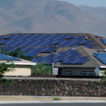 Solar power installation on a residential dwelling